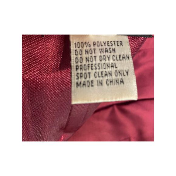 Burgundy Holiday Party Dress Black Tulle Rhinestone Sze 4 Whimsigoth Christmas - Picture 7 of 14